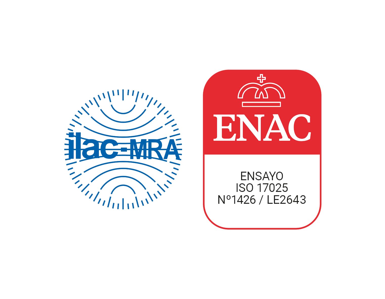 Logo ENAC-ILAC ensayos LE 2643 color